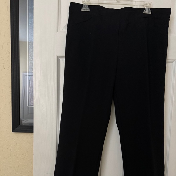 Style and Company. Black knit pull on black slacks, Size XL - Picture 1 of 3